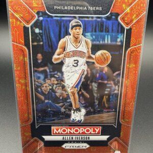 2024-25 Panini Prizm Monopoly - Legends Allen Iverson Classic Icons Orange/1499
